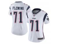 Women's Limited Cameron Fleming #71 Nike White Road Jersey - NFL New England Patriots Vapor Untouchable