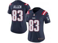 Women's Limited Dwayne Allen #83 Nike Navy Blue Jersey - NFL New England Patriots Rush