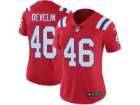 Women's Limited James Develin #46 Nike Red Alternate Jersey - NFL New England Patriots Vapor Untouchable