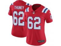 Women's Limited Joe Thuney #62 Nike Red Alternate Jersey - NFL New England Patriots Vapor Untouchable