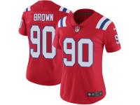 Women's Limited Malcom Brown #90 Nike Red Alternate Jersey - NFL New England Patriots Vapor Untouchable