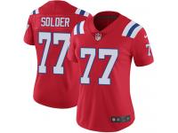 Women's Limited Nate Solder #77 Nike Red Alternate Jersey - NFL New England Patriots Vapor Untouchable