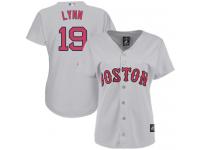 Women's Majestic Boston Red Sox #19 Fred Lynn Authentic Grey Road MLB Jersey