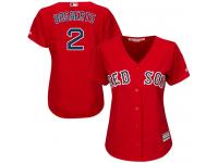 Women's Majestic Boston Red Sox #2 Xander Bogaerts Authentic Red Alternate Home MLB Jersey