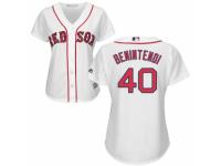 Women's Majestic Boston Red Sox #40 Andrew Benintendi White Home MLB Jersey