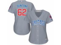 Women's Majestic Chicago Cubs #62 Jose Quintana Grey Road MLB Jersey