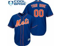 Women's Majestic New York Mets Customized Replica Royal Blue Alternate Home Cool Base MLB Jersey