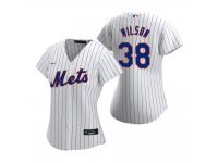 Women's New York Mets Justin Wilson Nike White 2020 Home Jersey