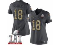 Women's Nike New England Patriots #18 Matthew Slater Limited Black 2016 Salute to Service Super Bowl LI 51 NFL Jersey