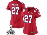 Women's Nike New England Patriots #27 Tavon Wilson Elite Red Alternate Super Bowl XLIX NFL Jersey