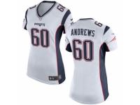 Women's Nike New England Patriots #60 David Andrews Game White NFL Jersey