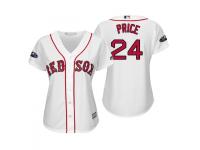 Women's Red Sox 2018 Postseason Home White David Price Cool Base Jersey