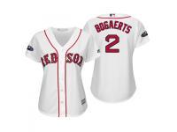 Women's Red Sox 2018 Postseason Home White Xander Bogaerts Cool Base Jersey