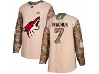 Youth Adidas Arizona Coyotes #7 Keith Tkachuk Camo Veterans Day Practice NHL Jersey