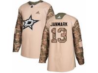 Youth Adidas Dallas Stars #13 Mattias Janmark Camo Veterans Day Practice NHL Jersey