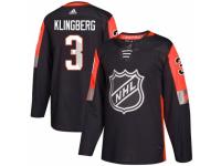 Youth Adidas Dallas Stars #3 John Klingberg Authentic Black 2018 All-Star Central Division NHL Jersey