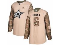 Youth Adidas Dallas Stars #6 Julius Honka Camo Veterans Day Practice NHL Jersey