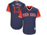 Youth Boston Red Sox Hanley Ramirez El Trece Majestic Navy 2017 Players Weekend Jersey