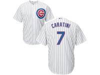 Youth Chicago Cubs Majestic White-Royal Cool Base #7 Victor Caratini Jersey