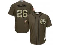 Youth Cubs #26 Billy Williams Green Salute to Service Stitched Baseball Jersey