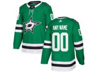 Youth Dallas Stars adidas Kelly Green Authentic Custom Jersey