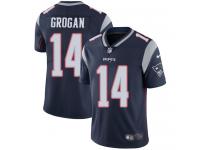 Youth Limited Steve Grogan #14 Nike Navy Blue Home Jersey - NFL New England Patriots Vapor Untouchable