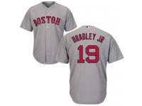 Youth Majestic Boston Red Sox #19 Jackie Bradley Jr Authentic Grey Road Cool Base MLB Jersey