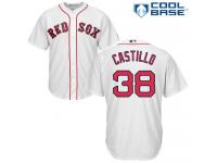 Youth Majestic Boston Red Sox #38 Rusney Castillo Authentic White Home Cool Base MLB Jersey