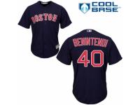 Youth Majestic Boston Red Sox #40 Andrew Benintendi Navy Blue Alternate Road Cool Base MLB Jersey