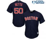 Youth Majestic Boston Red Sox #50 Mookie Betts Authentic Navy Blue Alternate Road Cool Base MLB Jersey