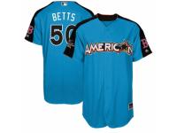 Youth Majestic Boston Red Sox #50 Mookie Betts Blue American League 2017 MLB All-Star MLB Jersey