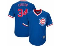 Youth Majestic Chicago Cubs #34 Jon Lester Royal Blue Cooperstown Cool Base MLB Jersey
