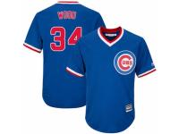 Youth Majestic Chicago Cubs #34 Kerry Wood Royal Blue Cooperstown Cool Base MLB Jersey