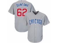 Youth Majestic Chicago Cubs #62 Jose Quintana Grey Road Cool Base MLB Jersey