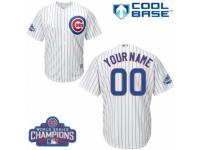 Youth Majestic Chicago Cubs Customized Authentic White Home 2016 World Series Champions Cool Base MLB Jersey