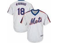 Youth Majestic New York Mets #18 Travis d'Arnaud White Alternate Cool Base MLB Jersey