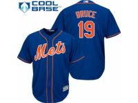 Youth Majestic New York Mets #19 Jay Bruce Royal Blue Alternate Home Cool Base MLB Jersey