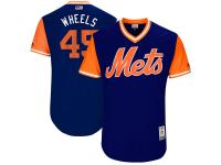 Youth New York Mets Zack Wheeler Wheels Majestic Royal 2017 Players Weekend Jersey