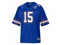 Youth Nike Florida Gators #15 Tim Tebow Blue Authentic NCAA Jersey