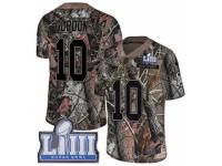 Youth Nike New England Patriots #10 Josh Gordon Camo Untouchable Limited Super Bowl LIII Bound NFL Jersey