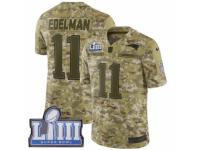 Youth Nike New England Patriots #11 Julian Edelman Limited Camo 2018 Salute to Service Super Bowl LIII Bound NFL Jersey