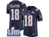 Youth Nike New England Patriots #18 Matthew Slater Limited Navy Blue Rush Vapor Untouchable Super Bowl LIII Bound NFL Jersey