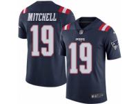 Youth Nike New England Patriots 19 Malcolm Mitchell Limited Navy Blue Rush NFL Jersey