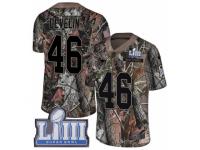 Youth Nike New England Patriots #46 James Develin Camo Untouchable Limited Super Bowl LIII Bound NFL Jersey