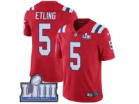 Youth Nike New England Patriots #5 Danny Etling Red Alternate Vapor Untouchable Limited Player Super Bowl LIII Bound NFL Jersey