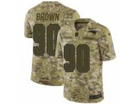 Youth Nike New England Patriots #90 Malcom Brown Limited Camo 2018 Salute to Service NFL Jersey