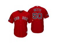 Youth Red Sox 2018 Postseason Alternate Scarlet Mookie Betts Cool Base Jersey