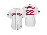 Youth Red Sox 2018 Postseason Home White Rick Porcello Cool Base Jersey