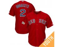 Youth Xander Bogaerts #2 Boston Red Sox 2017 Postseason Scarlet Cool Base Jersey