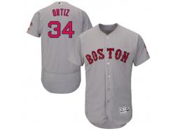 David Ortiz Boston Red Sox Majestic Flexbase Authentic Collection Player Jersey - Gray